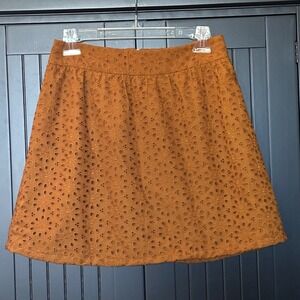 Lilly Pulitzer Eyelet Skirt Womens Size 4 A Line Cottagecore Coastal Boho Summer